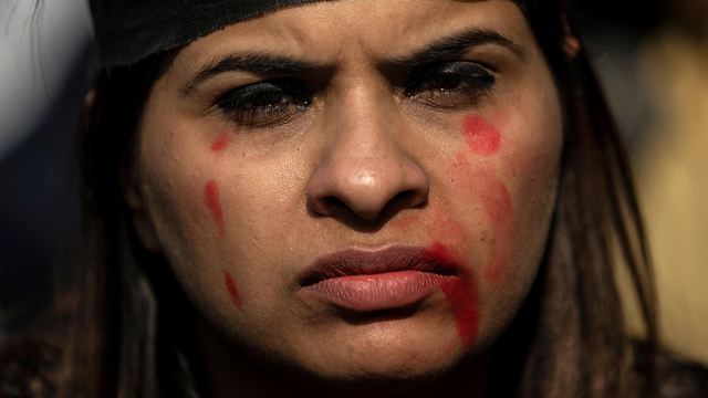 הודו אונס הפגנה ניו דלהי רצח פריאנקה (צילום: רויטרס)