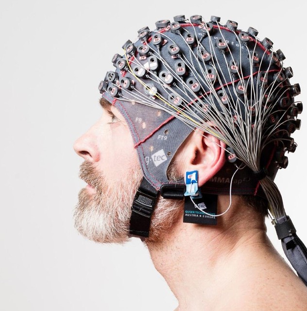  16 אלקטרודות אשר מונחת על ראש המטופל ומסוגלת לנתח פעילות מוחית (צילום: יח"צ)