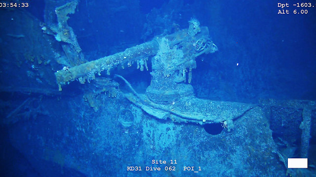 הספינה ספינת מלחמה גרמניה SMS שרנהורסט נמצאה איי פוקלנד  (צילום: EPA)