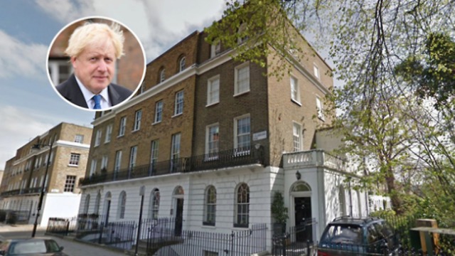 הבית בלונדון שמכר ראש ממשלת בריטניה בוריס ג'ונסון (צילום: גטי/google maps)