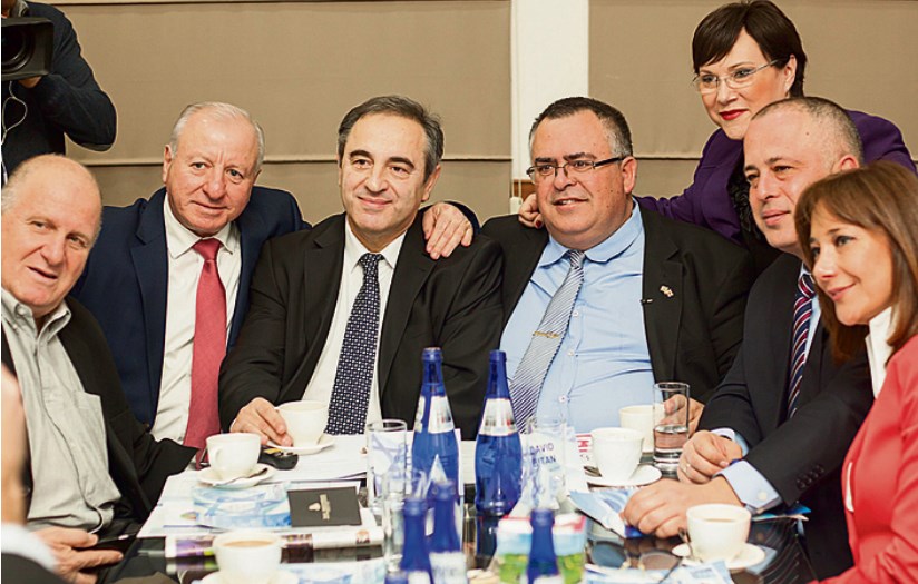 Ицик Моше с депутатами кнессета в Тбилиси