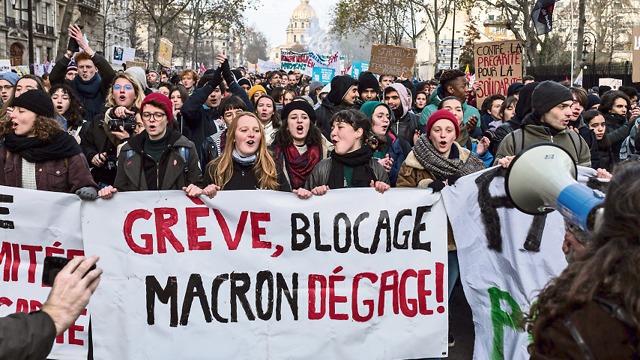 ההפגנות בפריז (צילום: Derajinski Daniel/ABACA)