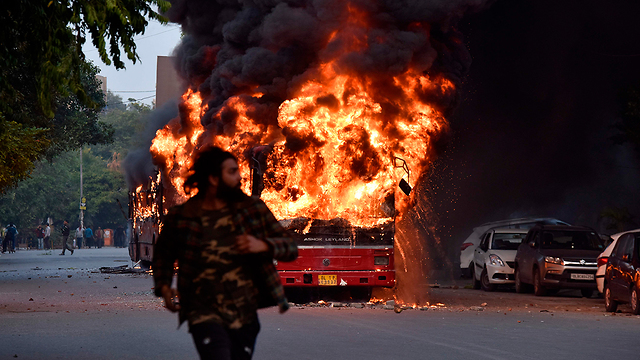 הפגנות הודו  (צילום: AFP)