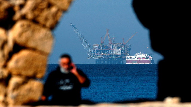 אסדת קידוח גז לווייתן  (צילום: AFP)