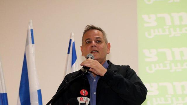ניצן הורוביץ בכינוס מפלגת מרצ (צילום: יריב כץ)