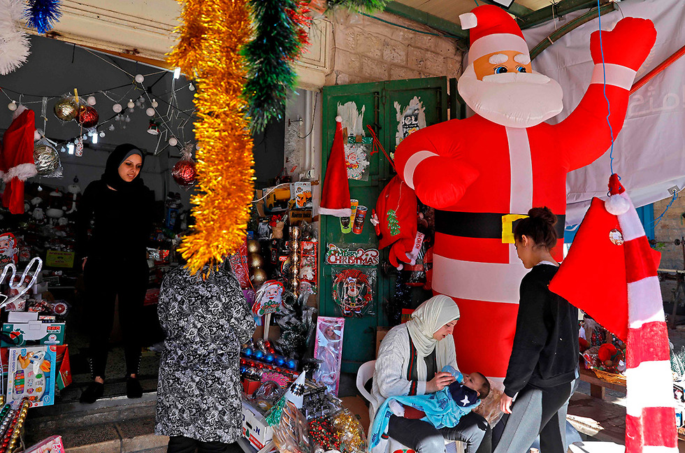 חג המולד נצרת (צילום: AFP)
