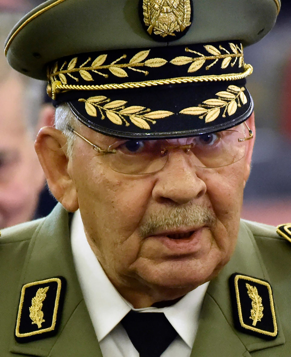 גנרל אחמד קאייד סלאח מפקד צבא אלג'יריה ש מת  (צילום: AFP)