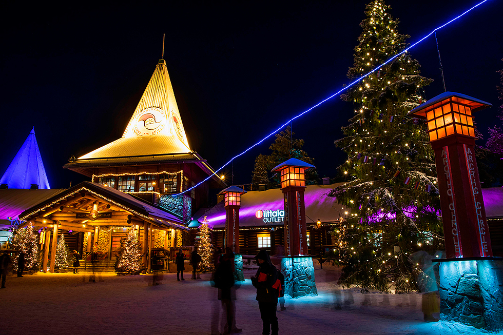 חג המולד כפר סנטה קלאוס פינלנד (צילום: AFP)