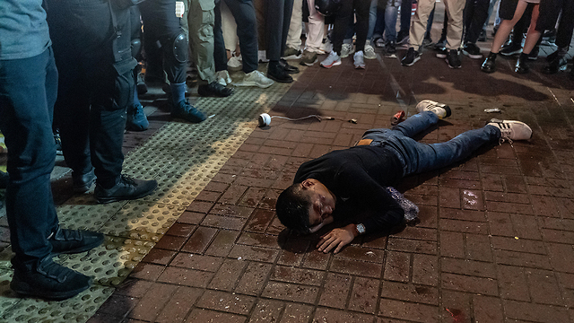 הונג קונג מהומות עימותים בין מפגינים ל משטרה  (צילום: gettyimages)