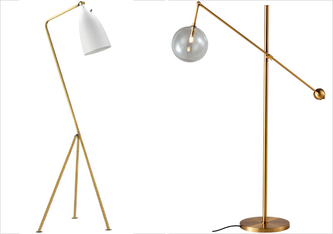 מנורות מוזהבות יעצימו את האור המופץ מהן. ''ביתילי'' (מימין) ו-IDdesign (משמאל)