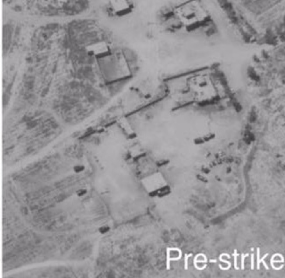תיעוד אמריקני של התקיפה בעיראק ובסוריה נגד מיליציה שיעית (צילום: משרד ההגנה האמריקני ורויטרס)