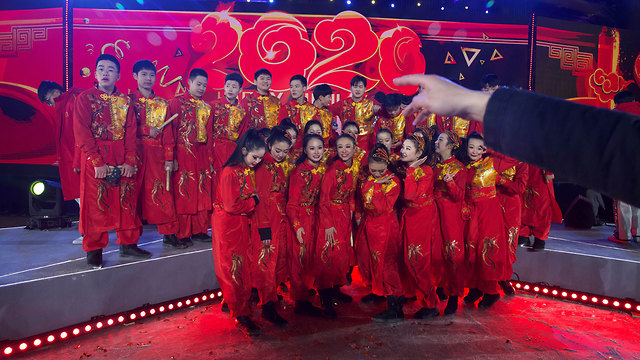 חגיגות השנה החדשה 2020 בייג'ינג סין (צילום: AP)