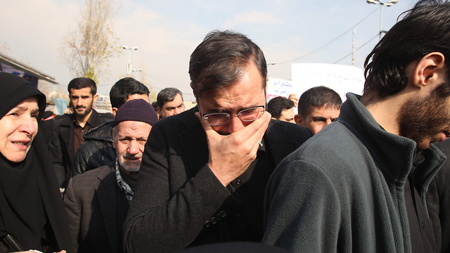 אבל ב איראן אחרי חיסול קאסם סולימאני (צילום: AFP)