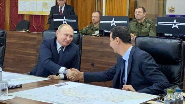 Встреча Путина и Асада в Дамаске