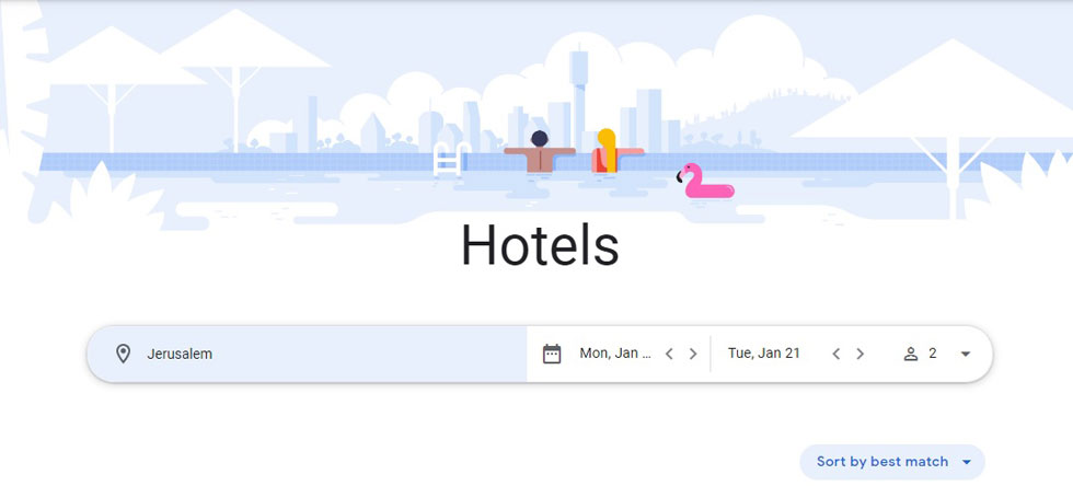 Портал Google Hotels. Фото: снимок c экрана
