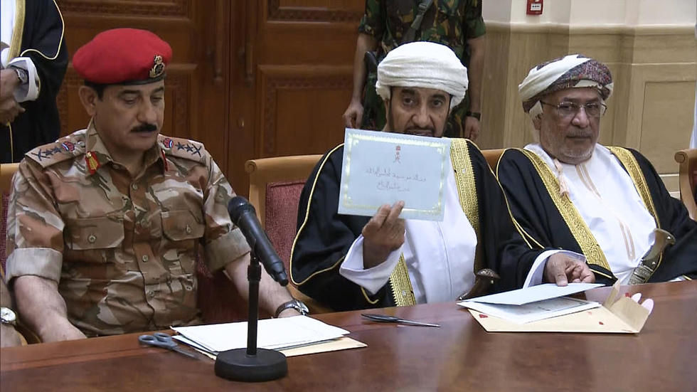 ה מכתב שהשאיר סולטן עומאן קאבוס לפני שמת (צילום: AFP, HO, Oman TV)