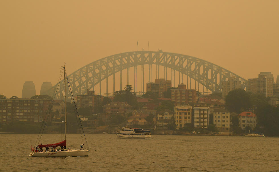 זיהום האוויר באוסטרליה (צילום: EPA)