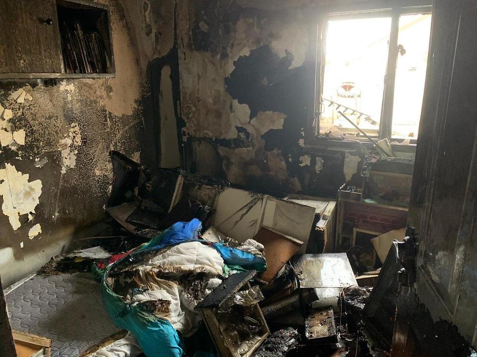 Комната Итая после пожара. Фото: пресс-служба пожарной охраны