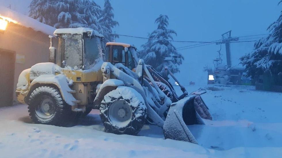 Снег на горе Хермон. Фото: пресс-служба