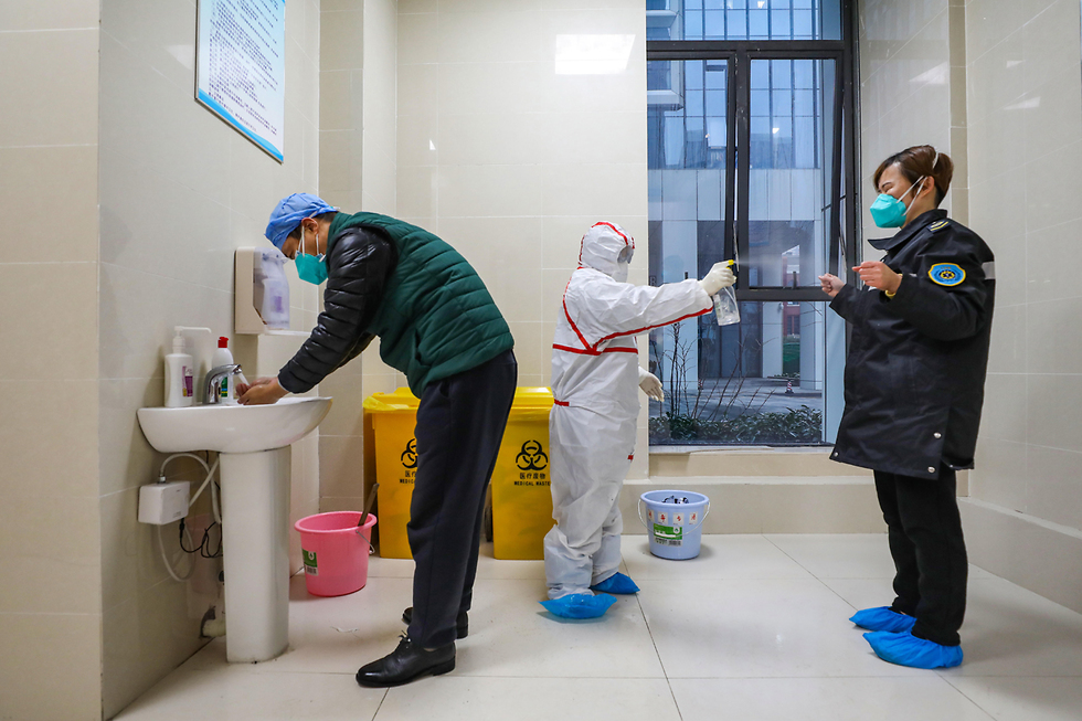 רחובות סין בזמן התפשטות וירוס הקורונה מתרוקנים (צילום: EPA)
