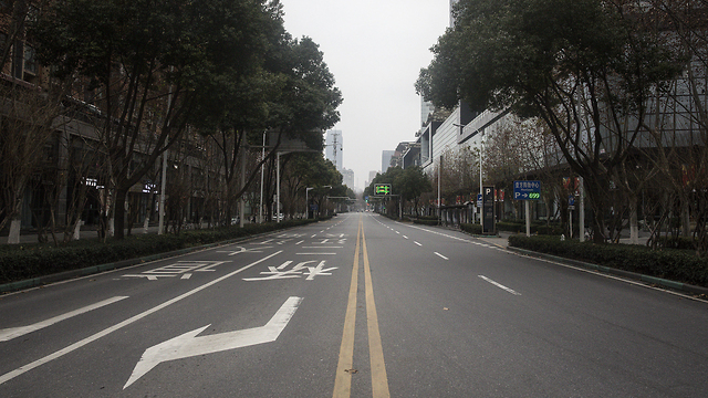סין ווהאן רחובות ריקים נגיף סיני קורונה (צילום: gettyimages)
