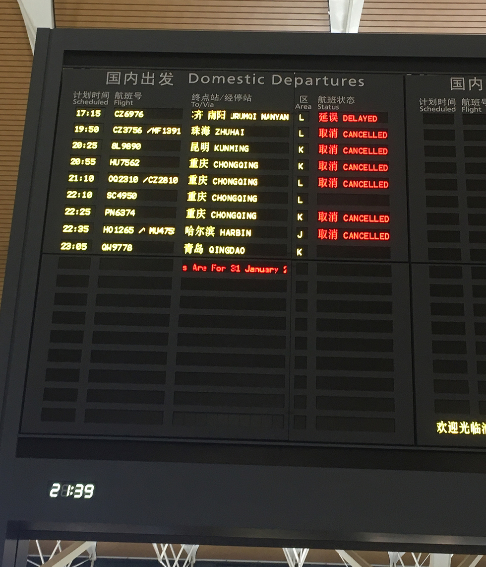נמל התעופה פודונג ש ב שנגחאי סין  ( צילום: דניאל אדלסון)