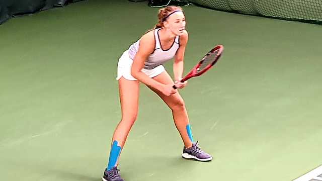 לינה גלושקו  (צילום: איגוד הטניס)