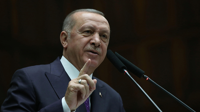 נשיא טורקיה רג'פ טאיפ ארדואן (צילום: AFP)
