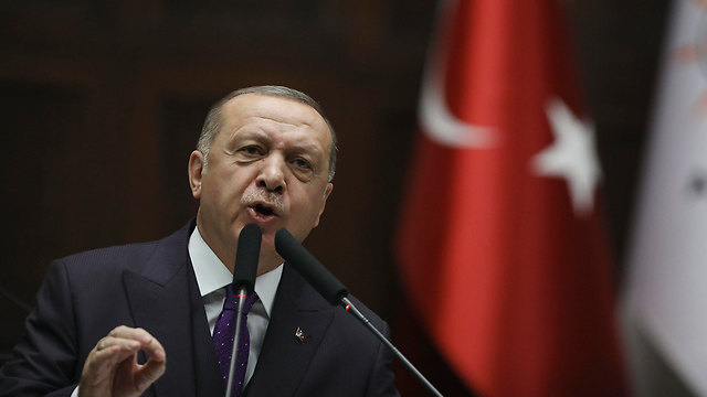 נשיא טורקיה רג'פ טאיפ ארדואן (צילום: AP)