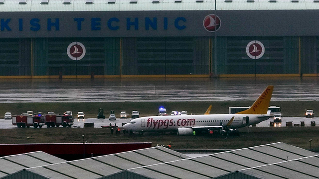 Самолет компании Pegasus в аэропорту Стамбула, январь 2020 года. Фото: AP