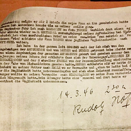 Признание Рудольфа Хёсса, подписанное его рукой
