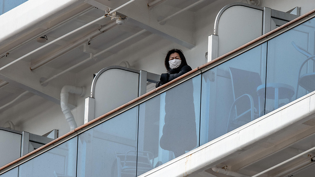 יפן אונייה נסיכת היהלום נגיף קורונה נוסעים (צילום: gettyimages)