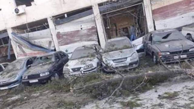 הריסות לאחר תקיפות חיל האוויר בדמשק ()