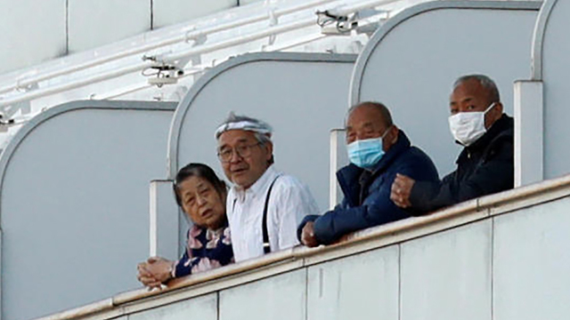 ספינה נסיכת היהלום נוסעים בידוד יפן נגיף קורונה (צילום: רויטרס)