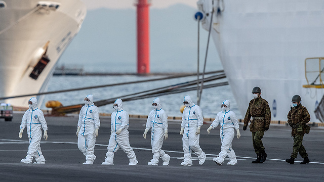 ספינה נסיכת היהלום נוסעים בידוד יפן נגיף קורונה (צילום: gettyimages)