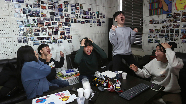 דרום קוריאה סיאול ניצחון אוסקר פרזיטים (צילום: AP)