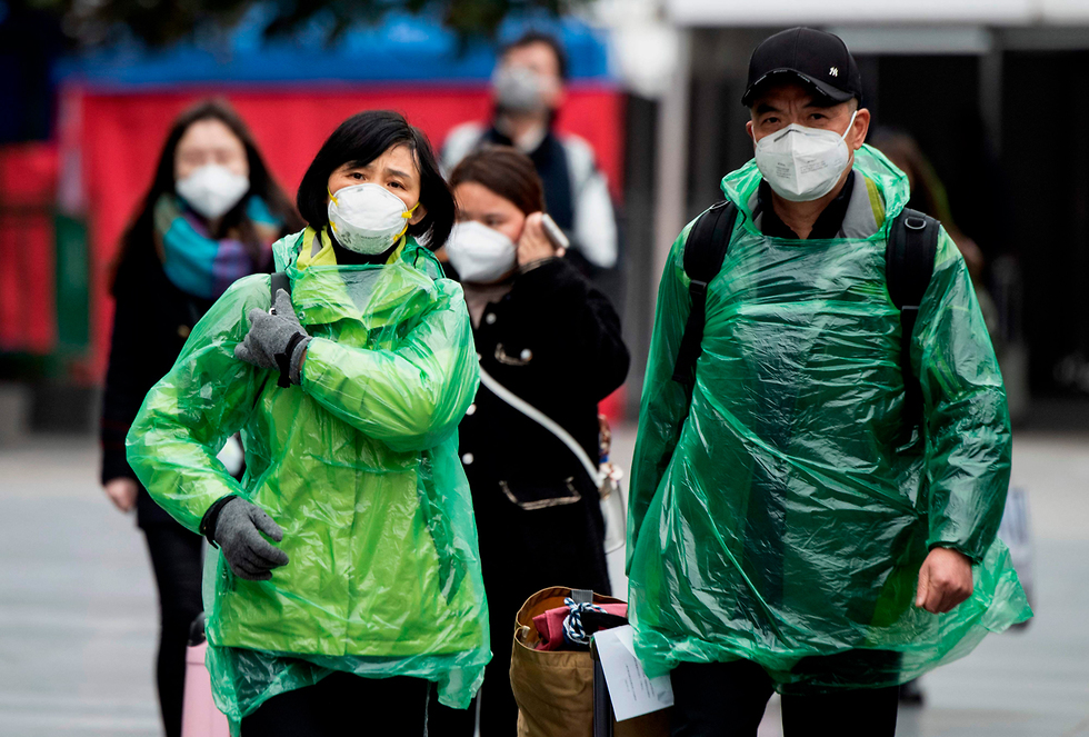 שנגחאי סין נגיף וירוס קורונה (צילום: AFP)