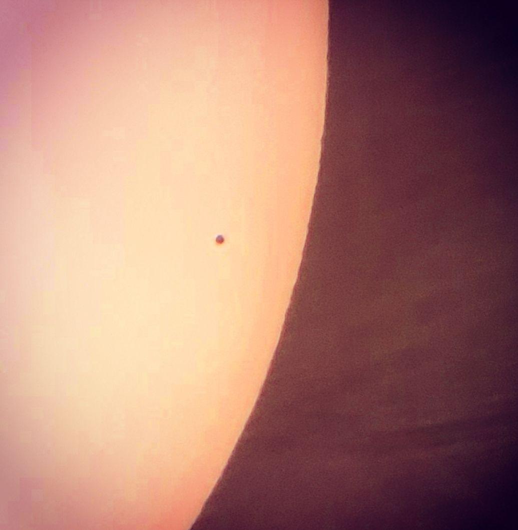 מרקורי על פני השמש במעבר בנובמבר 2019.  (צילום: משה גלנץ)