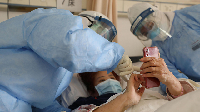 בית חולים ב ווהאן נגיף וירוס קורונה סין (צילום: AFP)