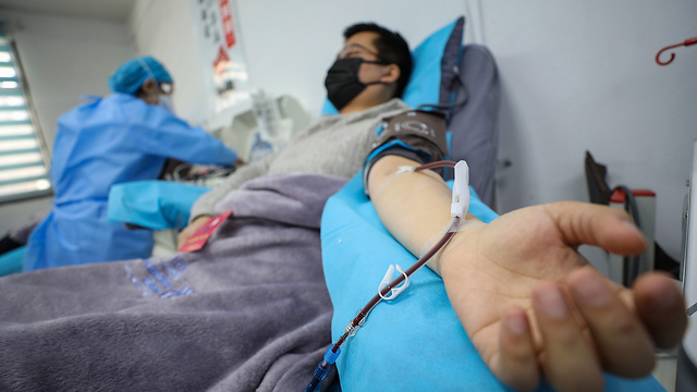 בית חולים בווהאן סין נגיף וירוס קורונה (צילום: EPA)