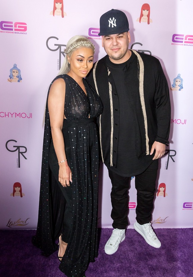 On quieter days.  Rob Kardashian and Black China (Photo: Gettyimages)