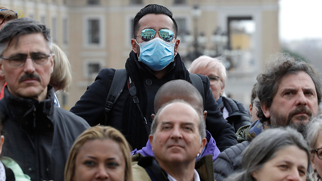 איטליה וותיקן רומא נגיף וירוס קורונה (צילום: AP)