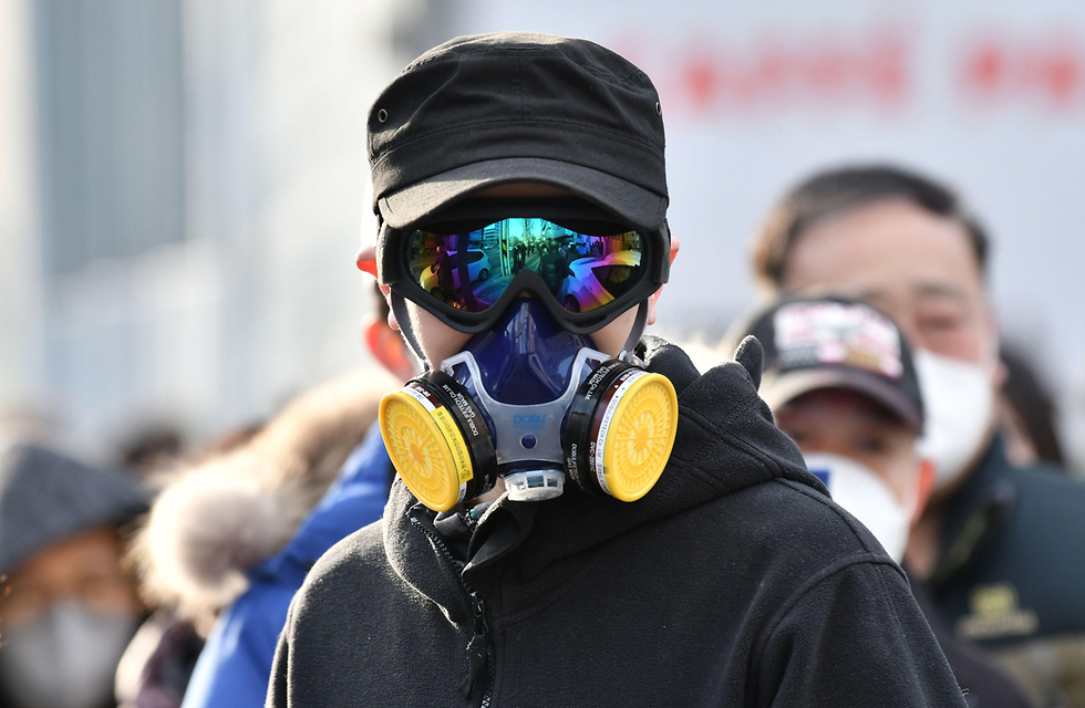 דרום קוריאה וירוס נגיף קורונה (צילום: AFP)
