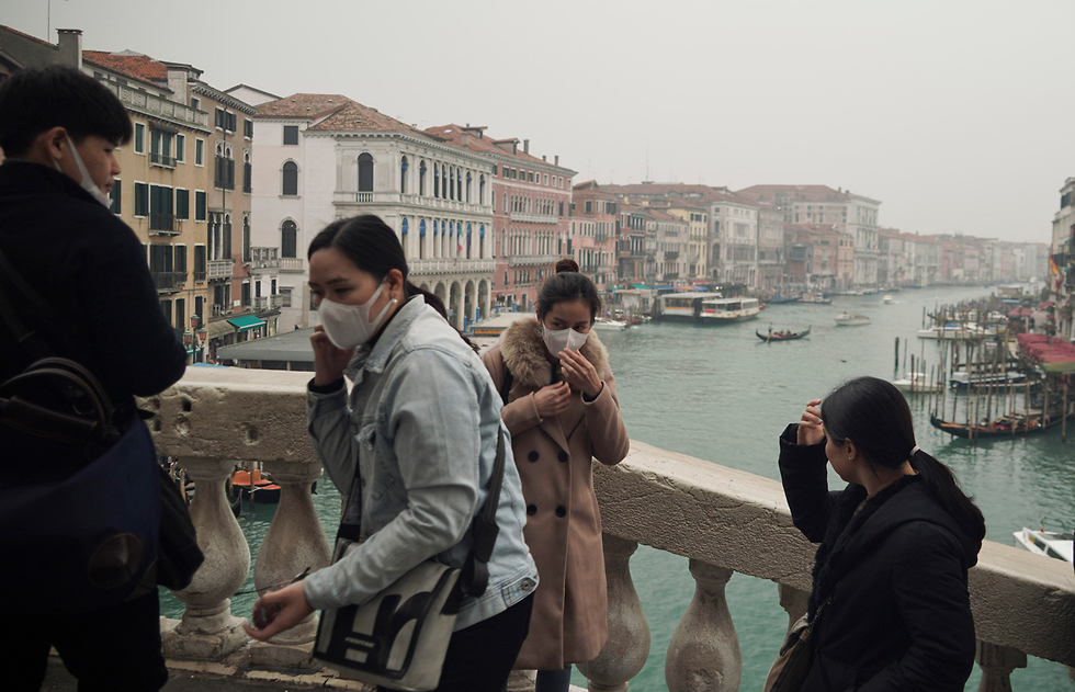 ונציה איטליה וירוס נגיף קורונה (צילום: AP)