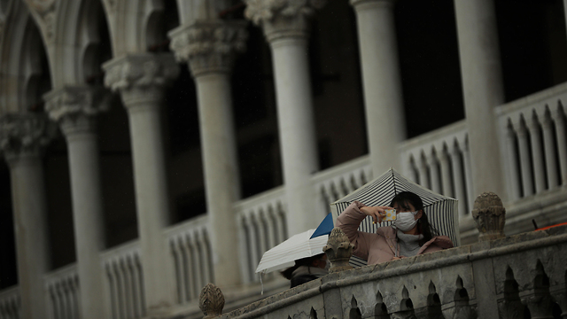 ונציה איטליה וירוס נגיף קורונה (צילום: AP)