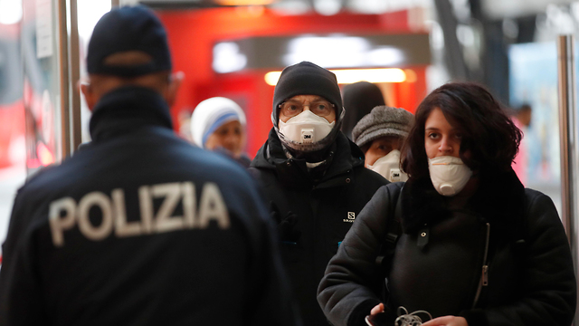נגיף קורונה סגר מילאנו איטליה (צילום: AP)