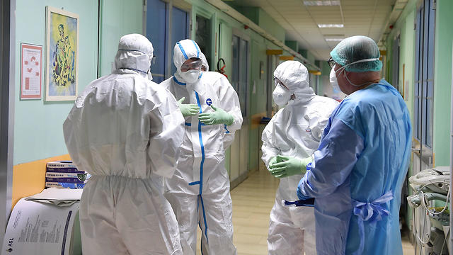וירוס קורונה טורינו איטליה בית חולים בתי חולים נגיף (צילום: EPA)