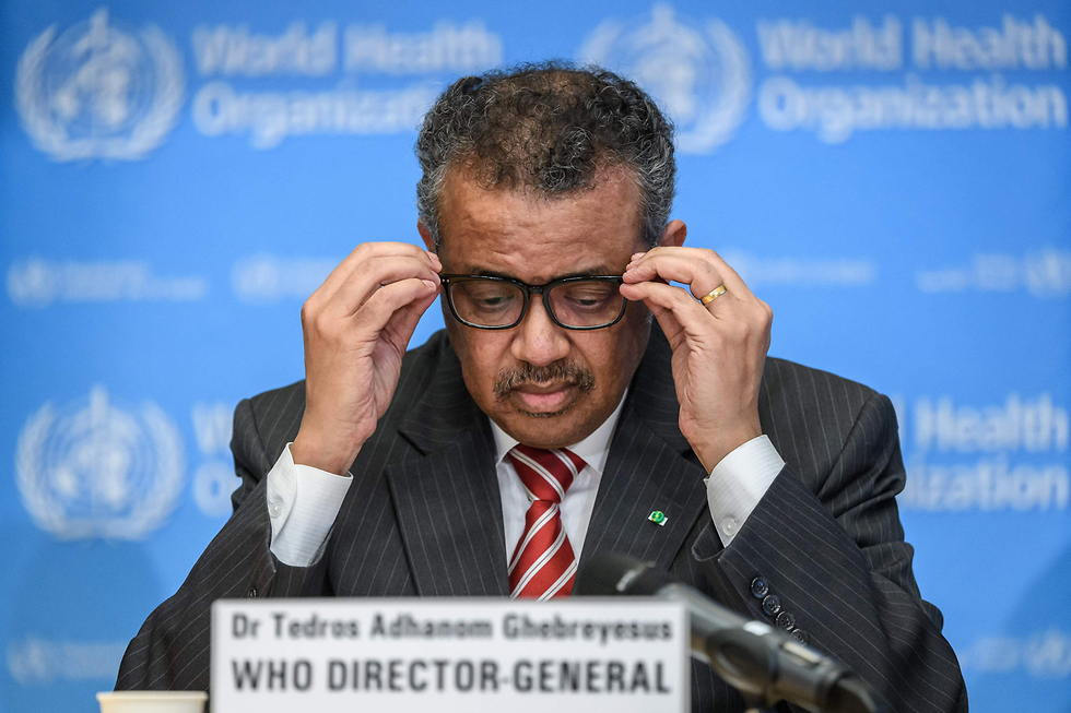 ראש ארגון הבריאות העולמי טדרוס אדנום גברייזוס (צילום: AFP)