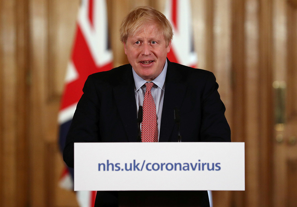 בוריס ג'ונסון נאום נגיף קורונה ראש ממשלת בריטניה (צילום: רויטרס)