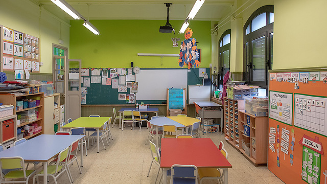 נגיף קורונה סגר עולמי בית ספר ברצלונה ספרד (צילום: gettyimages)